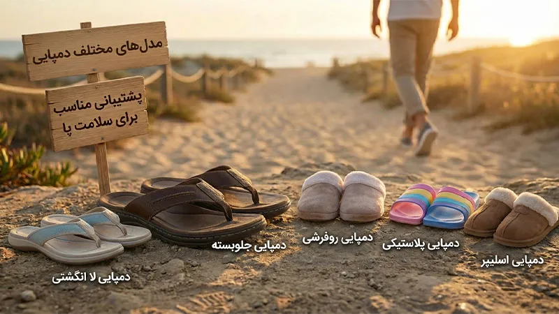 انواع مدل های مختلف دمپایی