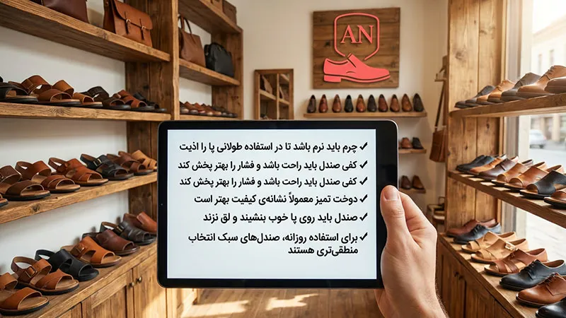 راهنمای خرید صندل چرم