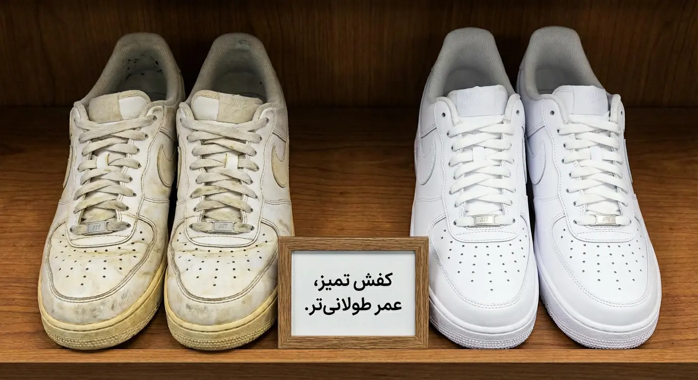 تمیز کردن کفش سفید